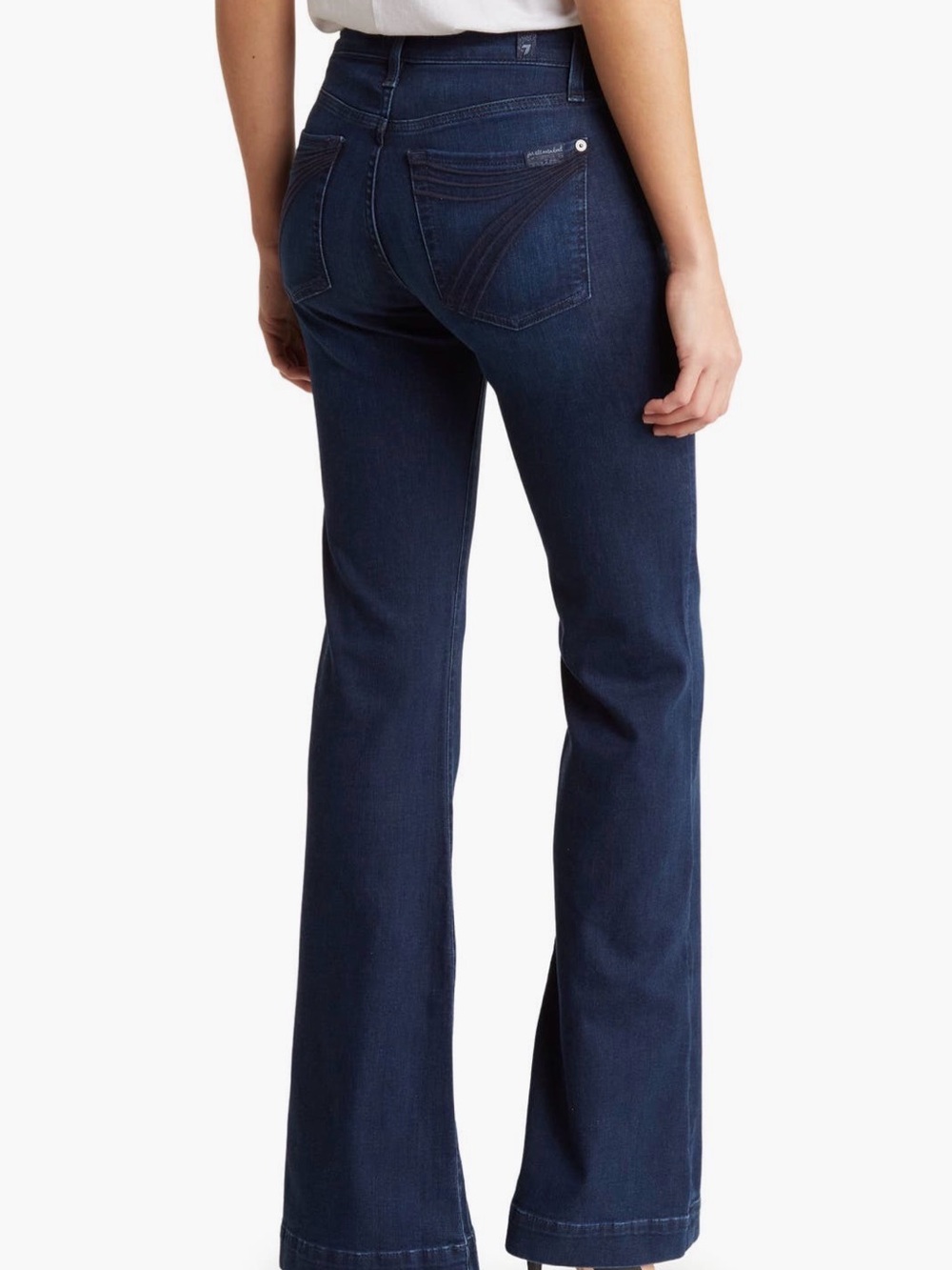 7 For All Mankind Dojo Flare Indigo Jeans